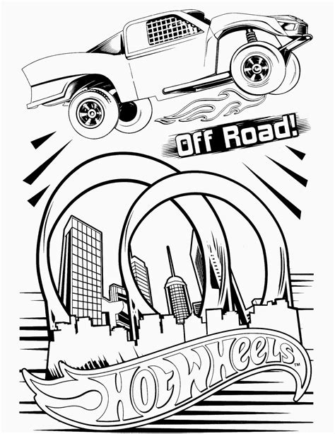 Hot Wheels coloring pages